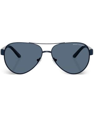 ARMANI EXCHANGE Pilot-Frame Sunglasses - Blue