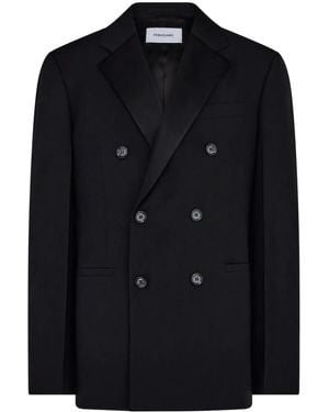 Ferragamo Double Breasted Blazer - Black