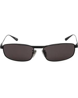 Balenciaga Rectangle-Frame Sunglasses - Black