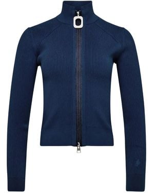 JW Anderson ジップアップ カーディガン - ブルー