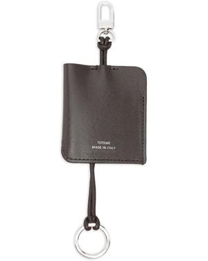 TOTEME Leather Keyring - Brown