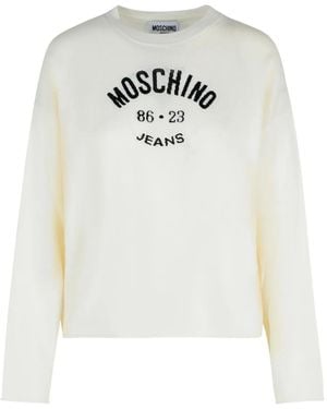 Moschino Pull À Col Rond - Blanc