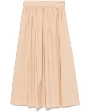 Liu Jo Long Draped Skirt - Natural