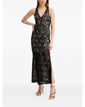 Guess Sleeveless V-Neck Maxi Dress - Black