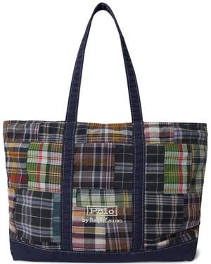 Polo Ralph Lauren Patchwork Tote - Blue