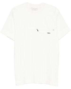 Yes London Zip-Pocket T-Shirt - White