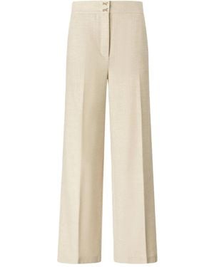 Genny Wide-Leg Trousers - Natural