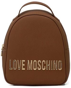Love Moschino Rugzak Met Logo - Bruin