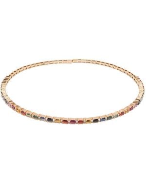 Suzanne Kalan Gargantilla En Oro De 18 Ct Con Zafiro - Blanco