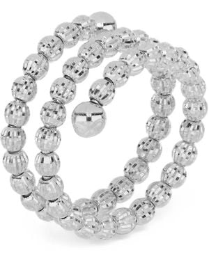 Desmo Crystal Spiralring Mit Perlen - Mettallic