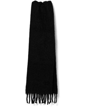 Ruslan Baginskiy Logo-Embroidered Scarf - Black
