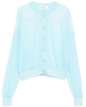 Enfold V-Neck Cardigan - Blue