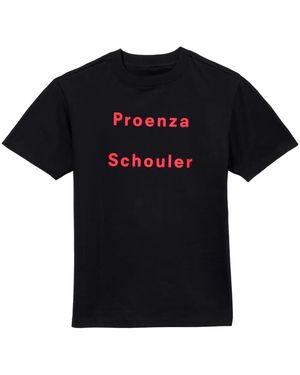 Proenza Schouler Lunar New Year Logo-Print T-Shirt - Black