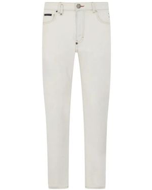 Philipp Plein Logo-Patch Jeans - White