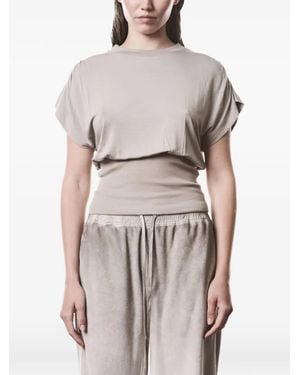 Thom Krom T-Shirt Froncé - White