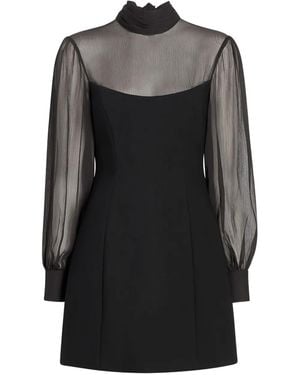 Cinq À Sept Fili Long-Sleeve Mini Dress - Black
