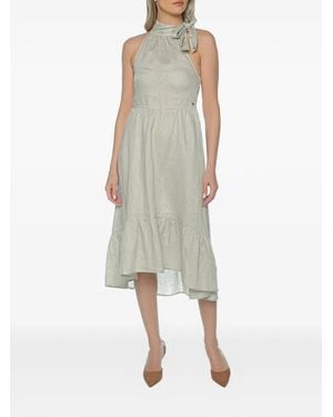 ARMANI EXCHANGE Halterneck A-Line Dress - White