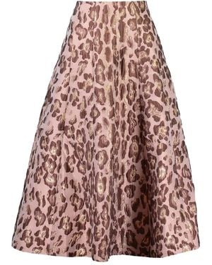 Cara Cara Midi-Rok Met Dierenprint - Roze