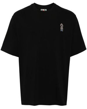 A Bathing Ape T-Shirt Met Logoprint - Zwart
