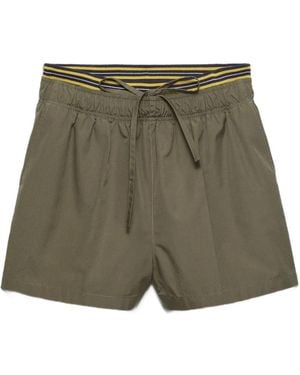 Prada Bermudas De Popelina - Verde
