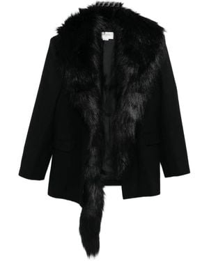 Burc Akyol Faux-Fur Coat - Black