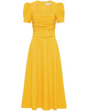 Rebecca Vallance Leona Midi Dress - Yellow