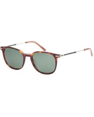 Ferragamo Eyewear Tortoiseshell-Effect Square-Frame Sunglasses - Metallic