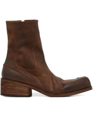 Marsèll Leather Ankle Boots - Brown
