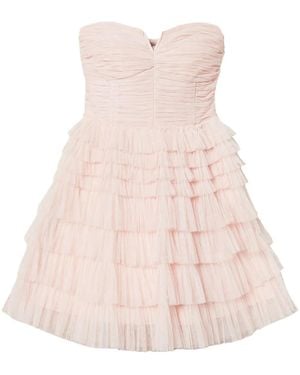 Twinset Layered Detailed Mini Dress - Pink