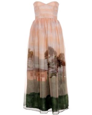 Agua Bendita Tonia Paraiso Strapless Maxi Dress - Natural