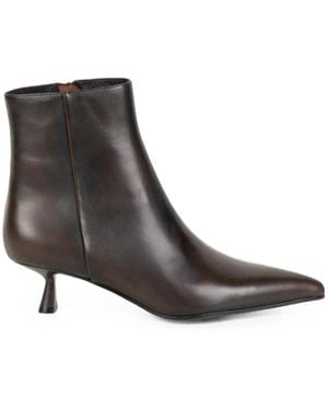 Bibi Lou Pointed-Toe Ankle Boots - Brown