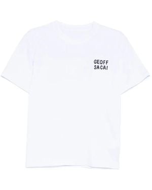 Sacai Graphic Print T-Shirt - White