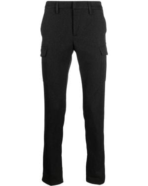 Dondup Mid-Rise Straight-Leg Pants - Black