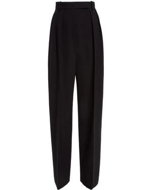 KHAITE The Cessie Straight-Leg Pants - Black