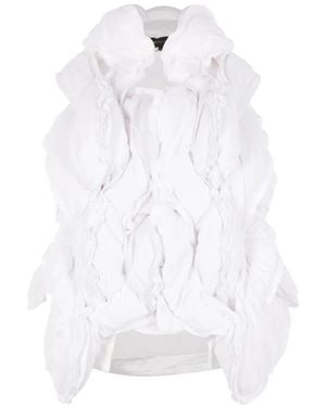 Comme des Garçons Ruffled Padded Jacket - White
