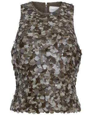 Cara Cara Senza Sequin-Embellished Top - Gray