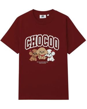 Chocoolate Graphic-Print T-Shirt - Red