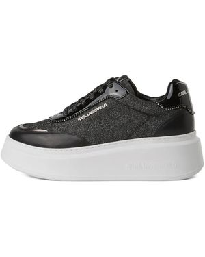 Karl Lagerfeld グリッターパネル スニーカー - ブラック