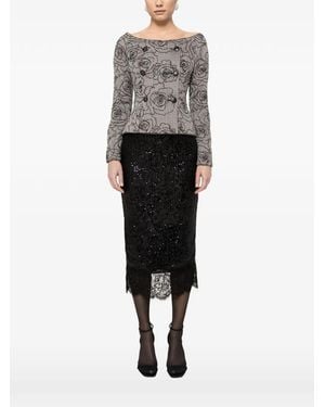 Nissa Sakko mit Pailletten - Schwarz