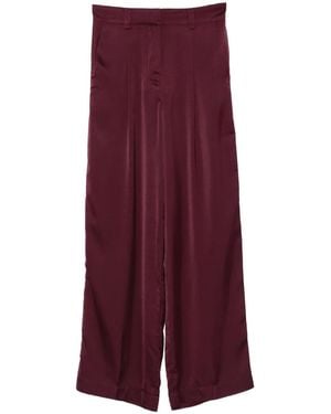 Ba&sh Charly Pleated-Front Trousers - Purple