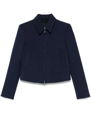 Patrizia Pepe Cropped Jacket - Blue