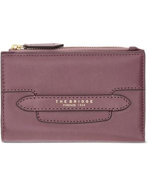 The Bridge Leather Wallet - Purple