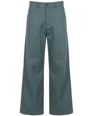 Societe Anonyme Pantaloni Mark Con Bottoni - Blu