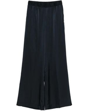 P.A.R.O.S.H. Elastic-Waist Palazzo Trousers - Blue