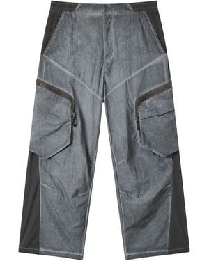 FIVE CM Cargohose Mit Kontrasteinsätzen - Grau
