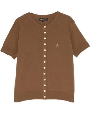 agnès b. Swing T-Shirt - Brown