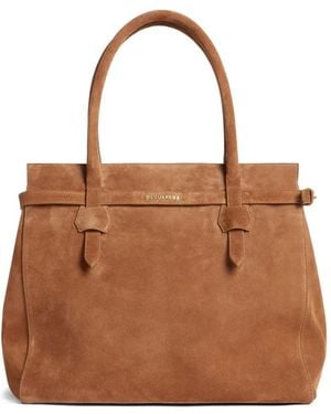 DSquared² Suede Tote Bag - Brown
