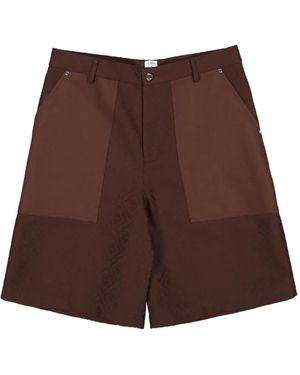CASABLANCA Monogram Cargo Shorts - Brown