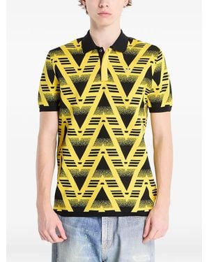 adidas Polo À Motif Géométrique - Yellow