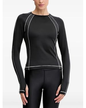 Under Armour Piped Long-Sleeve Top - Black